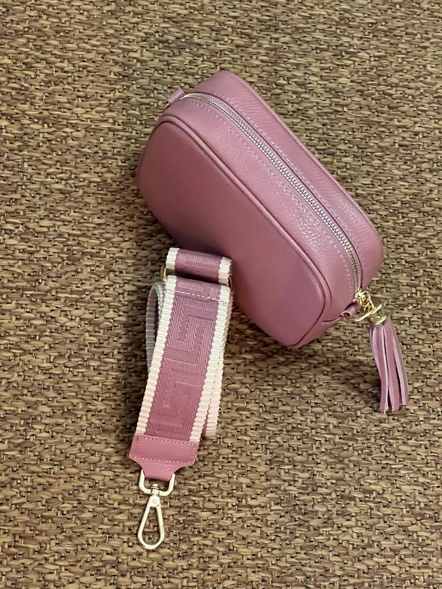 Borsa in pelle rosa