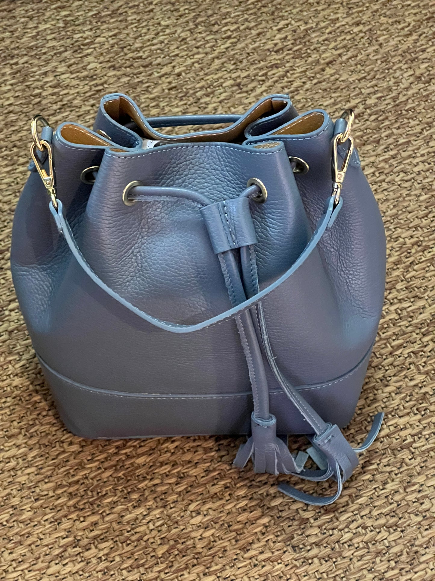 Secchiello grande in pelle